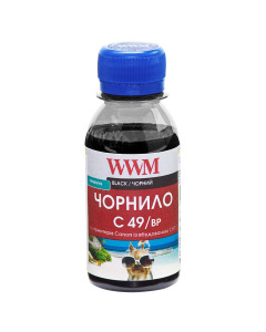 Чорнило WWM C49 Black для Canon 100г (C49/BP-2) пігментне