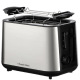 Тостер  Russell Hobbs Heaton, нержавейка, подогрев,разморозка, черный+нерж (27390-56)