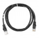 Патч-корд 2E Cat 5e,UTP,RJ45, 26AWG ,7/0.16 CCA, 2.00 m, PVC,Black (2E-PC5ECA-200BK)