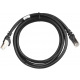 Патч-корд 2E Cat 5e,UTP,RJ45, 26AWG ,7/0.16 Cu, 1.50 m, PVC,Black (2E-PC5ECOP-150BK)