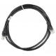 Патч-корд 2E Cat 6,UTP,RJ45, 26AWG ,7/0.16 Cu, 0.20 m, PVC,Black (2E-PC6COP-020BK)