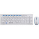 Комплект бездротовий (клавіатура, мишка) Defender Skyline 895 Nano White (45895) USB (45895)