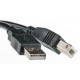 Кабель PowerPlant USB 2.0 AM/BM, 1.8м (KD00AS1220) Феррит