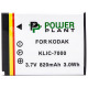 Аккумулятор PowerPlant Kodak KLIC-7000 820mAh (DV00DV1152)