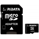Карта памяти RiDATA microSDHC 16GB Class 10 + SD адаптер (FF953659    )