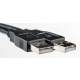 Кабель PowerPlant USB 2.0 AM– AM, 5м, One ferrite (KD00AS1216)