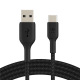 Кабель Belkin USB-A - USB-С, BRAIDED, 2m, black (CAB002BT2MBK)