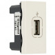 Розетка USB Legrand типу А, 1 модуль, Mosaic, білий (078761)