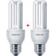 Комплект ламп энергосберегающих Philips E27 14W 220-240V 2700K Genie (1+1) (8717943898602)