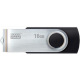 Флeш пам’ять USB 3.0 16GB UTS3 Twister Black (UTS3-0160K0R11)