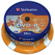 Диски DVD-R Verbatim (43538) 4.7GB 16x AZO Wide Printable Surface, 25шт Spindle (43538)