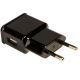 Мережевий зарядний пристрій Grand-X (1xUSB 2.1A) Black (CH-03T) + кабель USB Type C (CH-03T)
