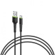 Кабель Intaleo CBFLEXT0 USB-USB Type-C 0.2м Black (1283126487446) (1283126487446)