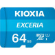Карта памяти MicroSDXC   64GB UHS-I Class 10 Kioxia Exceria R100MB/s (LMEX1L064GG2) + SD-адаптер (LMEX1L064GG2)
