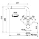 Смеситель Franke Active Plus /115.0373.818/поворотный/однорычажный/серый камень (115.0373.818)