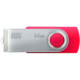 Флeш пам’ять USB 3.0 64GB UTS3 Twister Red (UTS3-0640R0R11)