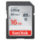 Карта памяти Sandisk SDHC C10 UHS-I R80MB/s Ultra 16GB (SDSDUNC-016G-GN6IN) (SDSDUNC-016G-GN6IN)