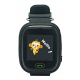Дитячий телефон-годинник з GPS трекером GOGPS К04 чорний (K04BK)