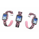 Дитячий телефон-годинник з GPS трекером GOGPS К07 рожевий (K07PK)