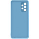 Чехол Samsung Silicone Cover для смартфона Galaxy A52 (A525) Blue (EF-PA525TLEGRU)