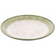Тарелка десертная Ardesto Siena, 19см,  фарфор, бело-зеленый (AR2919SWG)