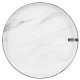 Тарелка обеденная Ardesto Marmo, 27 см, белая, керамика (AR2927MRW)