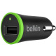 Автомобільний ЗП Belkin USB Charger (USB 1Amp), Чорний (F8J014btBLK)