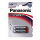 Батарейка Panasonic EVERYDAY POWER AAA BLI 2 ALKALINE (LR03REE/2BR)