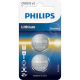 Батарейка Philips Lithium CR 2032  BLI 2 (CR2032P2/01B)