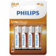 Батарейка Philips LongLife Zinc Carbon AA BLI 4 (R6L4B/10)