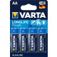 Батарейка Varta LONGLIFE POWER AA BLI 4 ALKALINE (04906121414)
