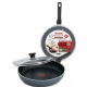 Сковорода с крышкой Tefal Generous Cook, 24см, алюминий, бакелит, стекло, черный (C2770453_SET)