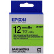 Картридж Epson LC-4GBF9 Fluorescent Black/Green 12mm x 9m (C53S625413)