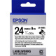 Картридж Epson LC-6WBC9 Cable wrap Black/White 24mm x 9m (C53S627404)