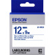 Картридж с лентой Epson LK4WLN принтеров LW-300/400/400VP/700 Std Blue/Wht 12mm/9m (C53S654022)