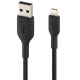 Кабель Belkin USB-A - Lightning, BRAIDED, 2m, black (CAA002BT2MBK)