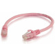 Патч-корд Cat6 C2G 0.5 м розовый (CG83587)