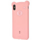 Чохол Baseus для iPhone XS Bear Silicone, Pink (WIAPIPH58-BE04)