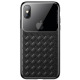 Чехол Baseus для iPhone XS Glass & Weaving, Black (WIAPIPH58-BL01)