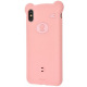 Чохол Baseus для iPhone XS Max Bear Silicone, Pink (WIAPIPH65-BE04)