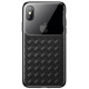 Чехол Baseus для iPhone XS Max Glass & Weaving, Black (WIAPIPH65-BL01)