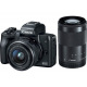 Цифрова фотокамера Canon  EOS M50 + 15-45 IS STM + 55-200 IS STM  Black (2680C054)