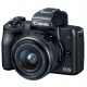 Цифровая фотокамера Canon EOS M50 + 15-45 IS STM Kit Black (2680C060)