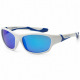 Дитячі сонцезахисні окуляри Koolsun біло-блакитні серії Sport (Розмір: 3+) (KS-SPWHSH003)