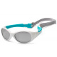 Детские солнцезащитные очки Koolsun  бело-бирюзовые серии Flex (Розмір: 3+) (KS-FLWA003)