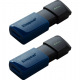 Флеш пам’ять 64GB USB 3.2 Gen 1 DataTraveler Exodi a M (Black + Blue) - 2 Pack DataTraveler Exodia M (DTXM) (DTXM/64GB-2P)