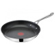Сковорода Tefal Jamie Oliver Cooks Direct, 28см, покрытие Titanium 2Х, индукция, Thermo-Spot, нерж.сталь. (E3040655)