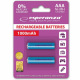 Акумулятор Esperanza Ni-MH AAA 1000 mAh, 2шт, голубой EZA101B (EZA101B)