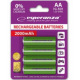 Акумулятор Esperanza Ni-MH AA 2000 mAh, 4шт, зеленый EZA104G (EZA104G)