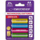 Акумулятор Esperanza Ni-MH AA 2000 mAh, 4шт, микс цветов EZA108 (EZA108)